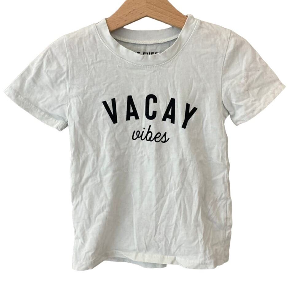 The Ever Co Vacay Vibes Short Sleeve Tee - Play - White - 2-3
